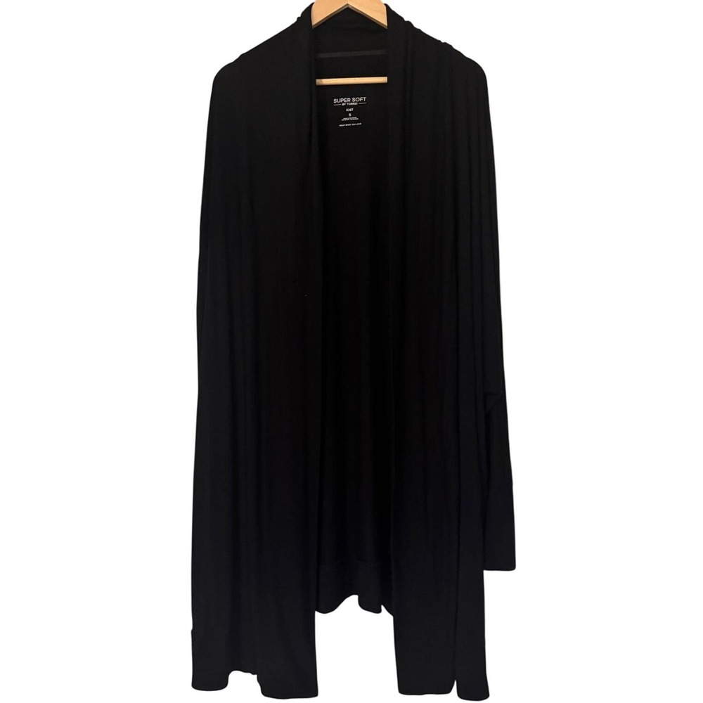 Torrid Super Soft Black Ribbed Open Front Dolman Cardigan Size 5 Plus Size